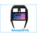 Android sistema carro dvd GPS para Sunny 9 polegadas touch screen com navegação / Bluetooth